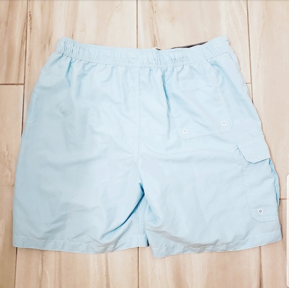 🍉 Merona Light Blue Mens Swim Shorts XL - Picture 2 of 3